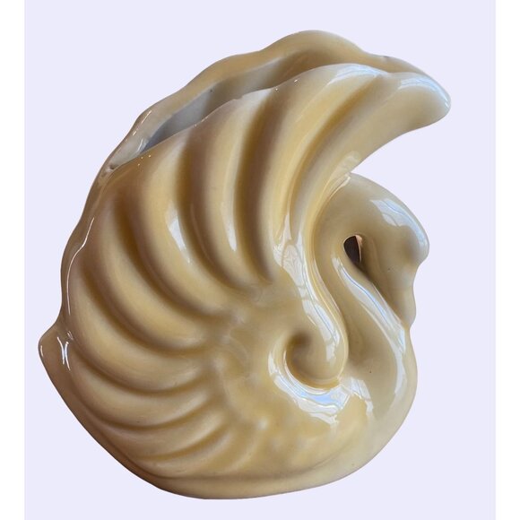 Vintage FAPCO Swan Planter Vase Art Unmarked - Picture 1 of 8